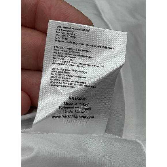 NWT Harshman Women's White Cotton Anemone Lace Eyelet-Trim Blouse Top Size S - Picture 10 of 13